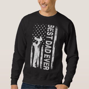 Sweatshirt Fête des pères Meilleur Papa Jamais Avec Nous Drap