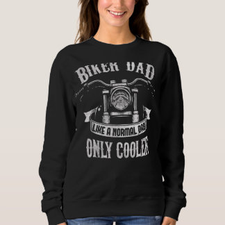 Sweatshirt Fête des pères Moto Papa Biker Pour Pères