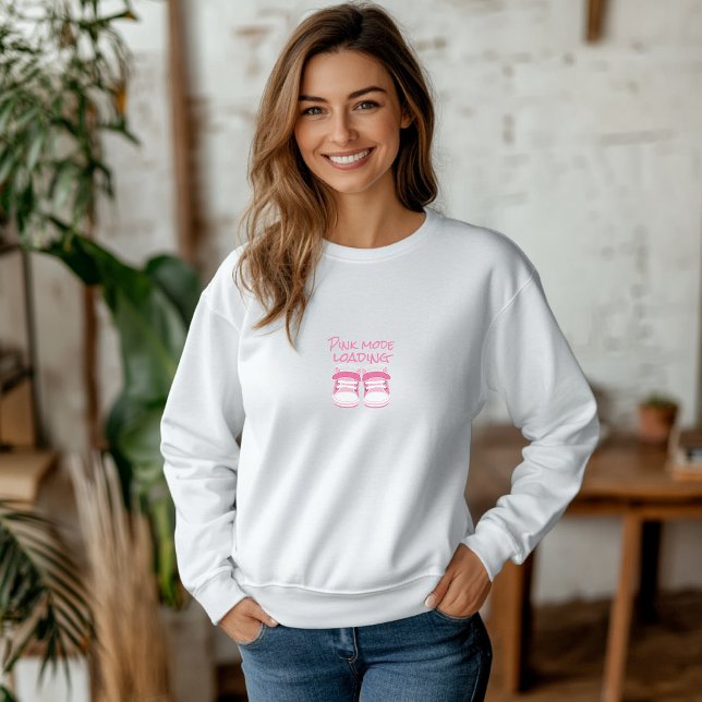 Sweatshirt Fête des premières mamans enceintes chaussures béb (Créateur téléchargé)