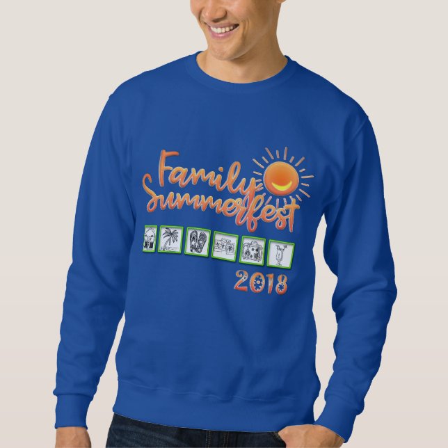 Sweatshirt Fête d'été pour la famille 2018 (Devant)