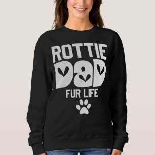 Sweatshirt Fête Du Père Rottie Maman Fur Life Rottweiler Papa