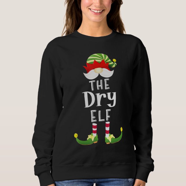 Sweatshirt Fête du pyjama de Noël du groupe Elf sec (Devant)