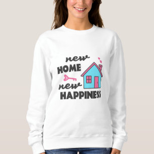 Sweatshirt Fête du réchauffement de la maison Nouveau Accueil