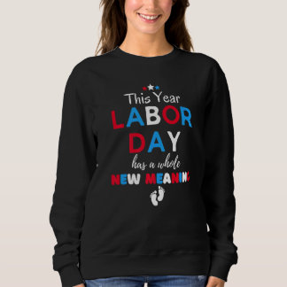 Sweatshirt Fête du travail Grossesse Faire-part Mère enceinte