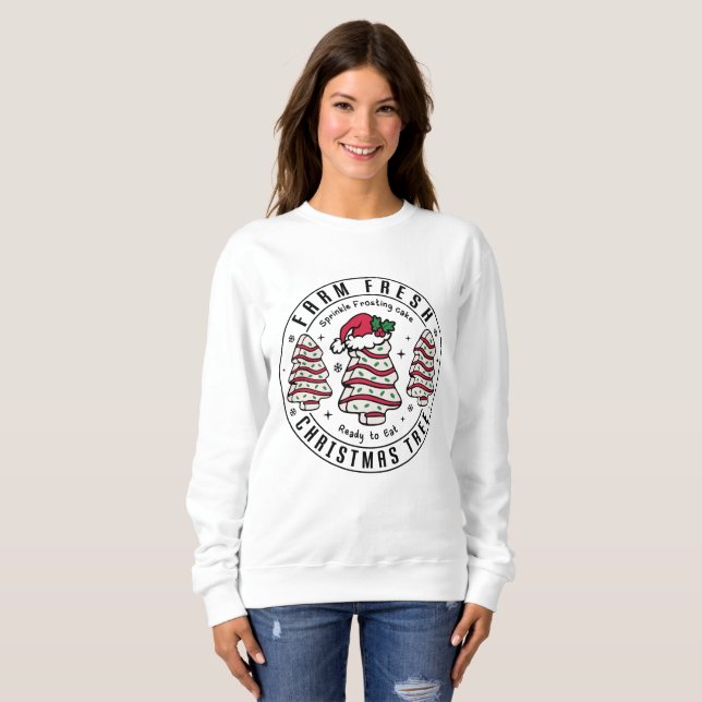 Sweatshirt Fête Fraîche de la ferme | Agritourisme Rustique (Devant entier)