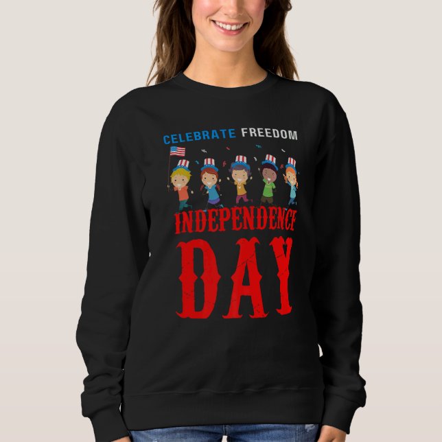 Sweatshirt Fêter Liberté Enfants Juillet 4 Garçons Filles Sin (Devant)