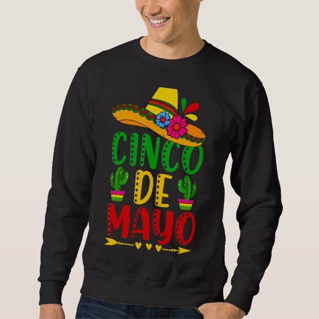Sweatshirt Fêtons Fiesta Cinco De Mayo Festival Mexicain (Devant)