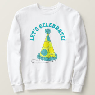 Sweatshirt Fêtons la fête Polka Dot Anniversaire