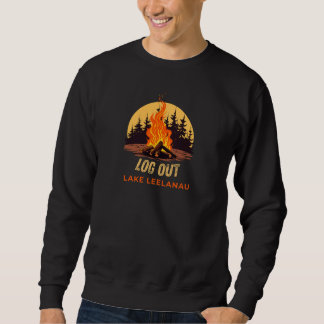 Sweatshirt Feu de camp du lac Leelanau Michigan