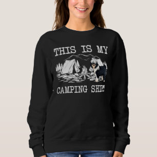 Sweatshirt Feu de camp Terrier Tibétain Chien C'est Mon Campi