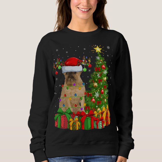 Sweatshirt Feu d'éclairage Jeu de Noël Chapeau de Bruxelles C (Devant)