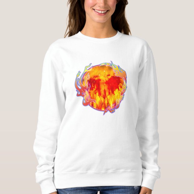 SWEATSHIRT FEU DU CŒUR NE FINISSANT JAMAIS (Devant)