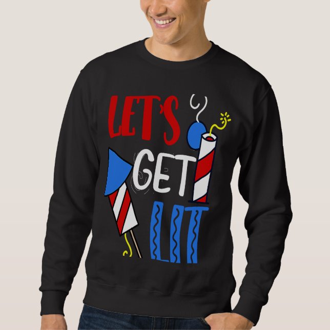 Sweatshirt Feu feu d'artifice Lit quatrième 4e de (Devant)