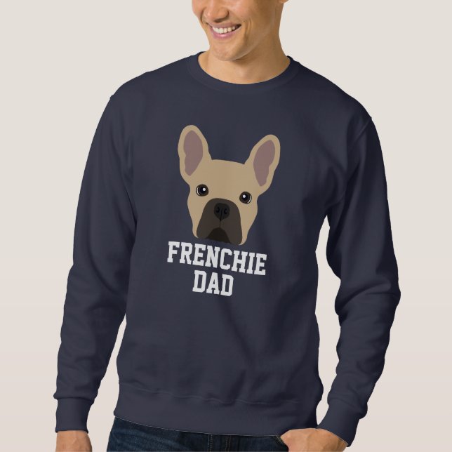 Sweatshirt Feu lumière Français Chien Chien Papa (Devant)