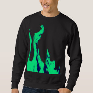 Sweatshirt Feu vert - Grünes Feuer - Flamme Flamme Flames