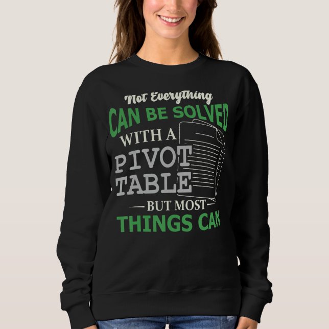 Sweatshirt Feuille de calcul Tableau croisé dynamique Comptab (Devant)