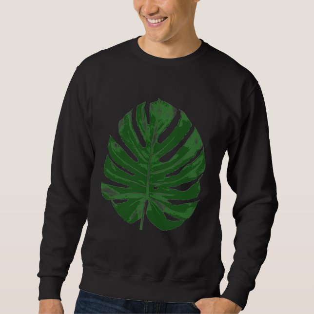 Sweatshirt Feuille de Monstera Delisiosa (Devant)