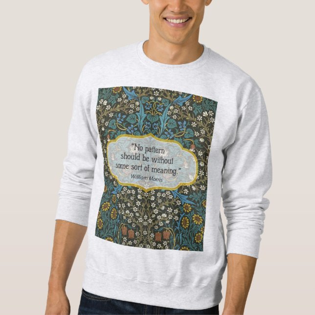 Sweatshirt Feuille de papier peint - William Morris (Devant)