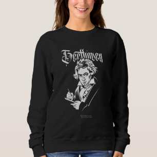 Sweatshirt Feuille De Portrait Beethoven De Musique Missa Sol