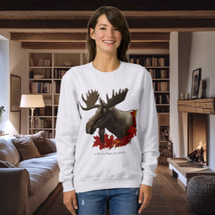 Sweatshirt Feuilles de l'érable rouge orignal