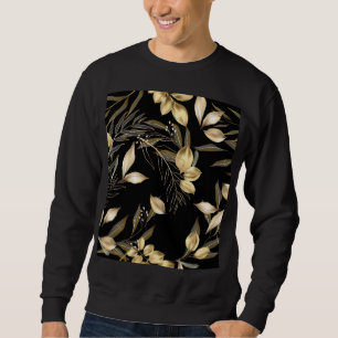 Sweatshirt Feuilles d'or : Exotic Botanical sans soudure