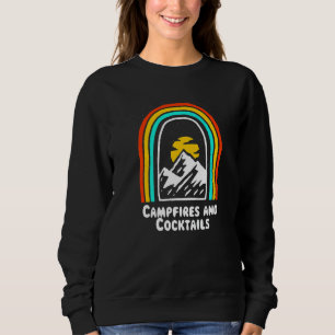 Sweatshirt Feux De Camping Et Cocktails Fête De Camping Campe