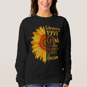 Sweatshirt Février Filles 1959 Chemise 64e Cadeaux d'annivers