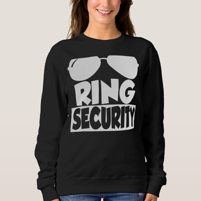 Sweatshirt Fiançailles de sécurité anneau Mariage corresponda (Devant)