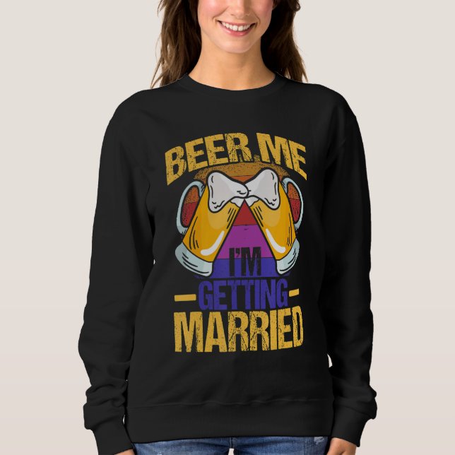Sweatshirt Fiancé Fiançailles pour Enterrement de Vie de Garç (Devant)