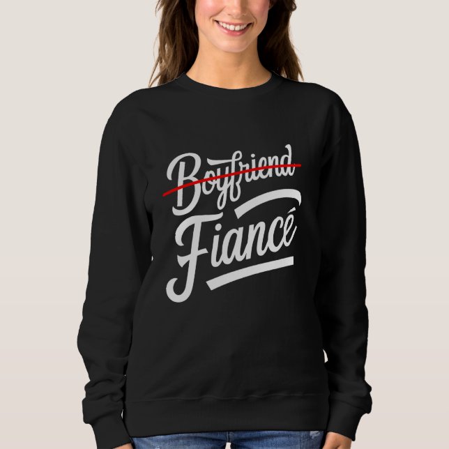Sweatshirt Fiancé Mariage Fiançailles Enterrement de vie de g (Devant)