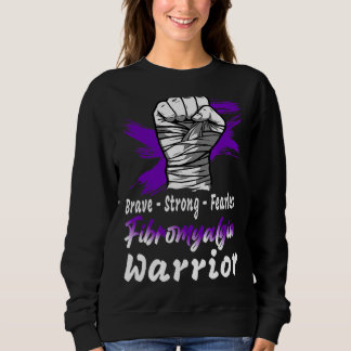 Sweatshirt Fibromyalgia Warria Purple Ribbon Support