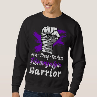 Sweatshirt Fibromyalgia Warria Purple Ribbon Support