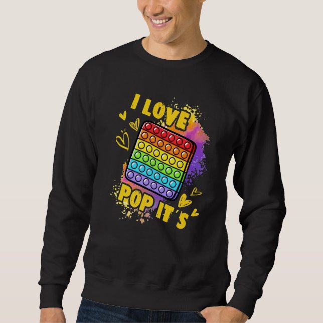 Sweatshirt Fidget Toy Pop It For Kids, Love Pop It's (Devant)