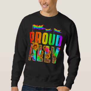 Sweatshirt Fier Ally Arc-En-Ciel Coeur Lgbtq Gay Et Lesbia