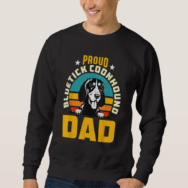 Sweatshirt Fier Bluetick Coonhound Papa Coon Hunter Raccoon H (Devant)