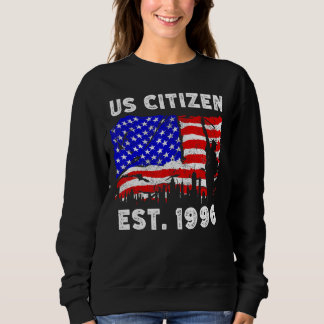 Sweatshirt Fier Citoyen Américain Est Depuis 1996 Pour New Am
