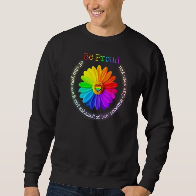 Sweatshirt Fier De Qui Joue Est Et N'A Pas Honte De Comment Q (Devant)
