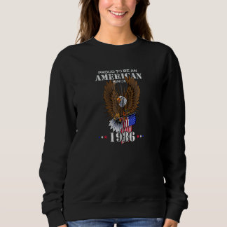 Sweatshirt Fier D'Être Américain Depuis 1986 Zip