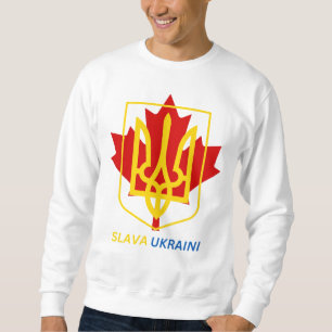 SWEATSHIRT FIER D'ÊTRE CANADIEN UKRAINIEN - SLAVA UKRAINI !