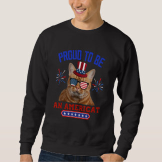 Sweatshirt Fier D'Être Un Chat Américain