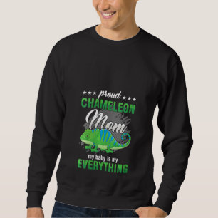 Sweatshirt Fier Femme Chameleon Maman Mère Mama Baby Everyy