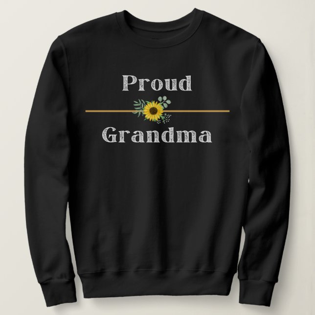 SWEATSHIRT FIER GRANDMA (Design devant)