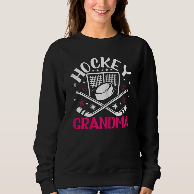 Sweatshirt Fier Grandme De Hockey Des Femmes D'Un Jeu De Hock (Devant)