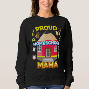 Sweatshirt Fier Homeschool Maman Papa Maman Famille Enfant Re