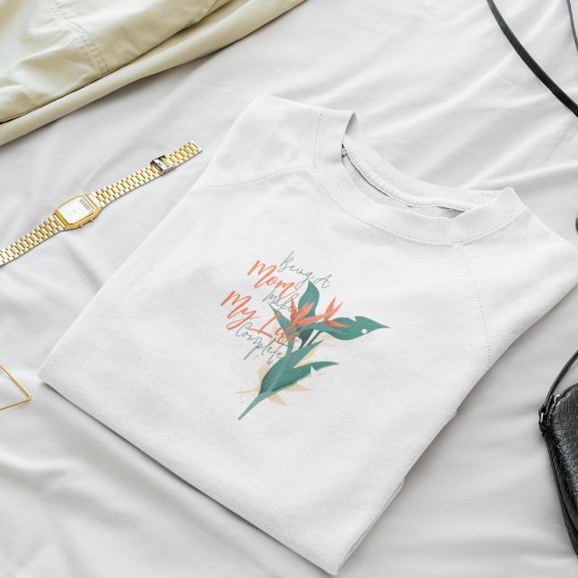 Sweatshirt Fier maman (flower mom)