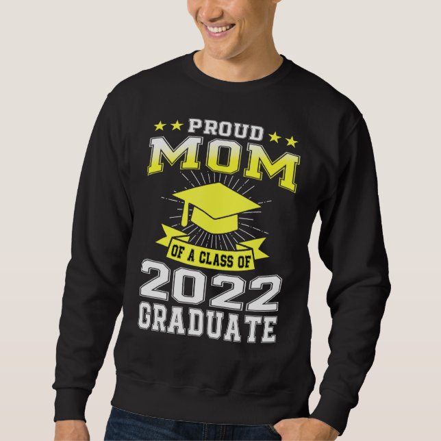 Sweatshirt Fier Maman De Senior 2022 Famille Correspondant Gr (Devant)