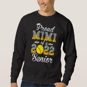 Sweatshirt Fier Maman D'Un Jeu De Softball Léopard Senior 202