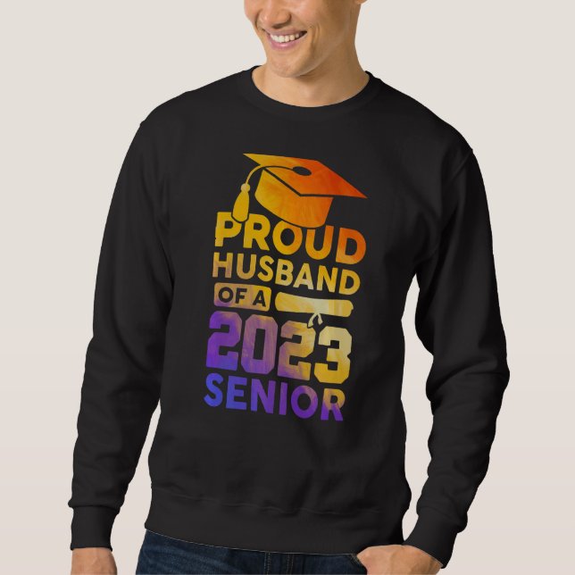 Sweatshirt Fier Mari D'Une Classe Supérieure De 2023 De 2023  (Devant)