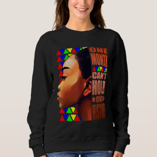Sweatshirt Fier Noir Africain-Américain Dames Histoire Noire