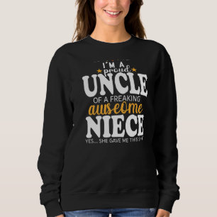 Sweatshirt Fier Oncle De La Nièce Awesome Pour Oncle De La Ni